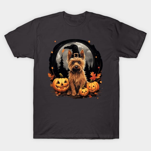 Silky Terrier Halloween T-Shirt by NatashaCuteShop